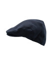 Made in UK Moleskin Shenmore Flat Cap Navy